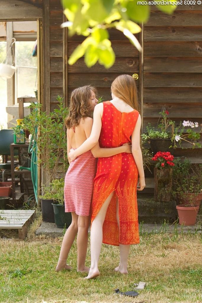 16P Naturist lesbian teen girls touching each other