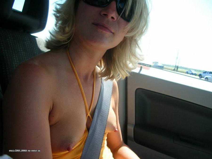 15P Kinky amateur GF nude in public and partying topless on vacation