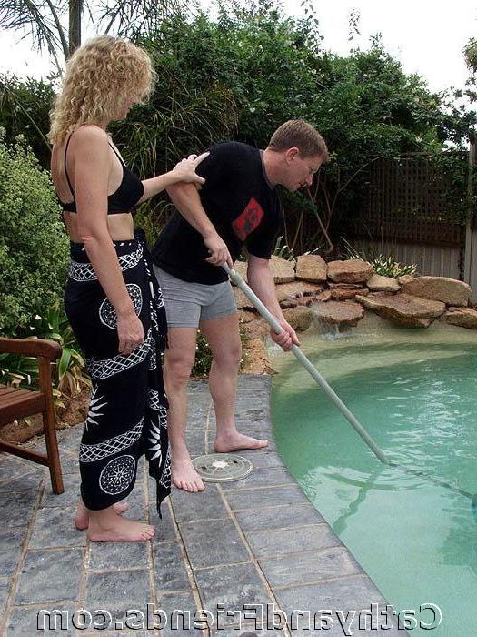 16P Hot blonde gets bigcock with the pool guy