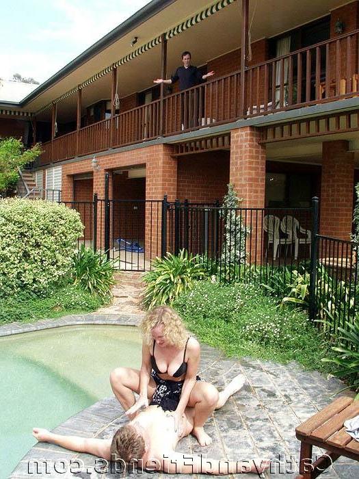16P Hot blonde gets bigcock with the pool guy