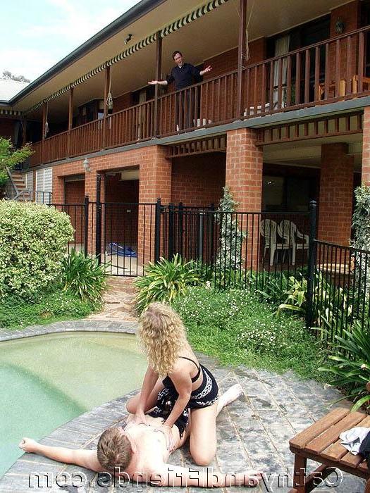 16P Hot blonde gets bigcock with the pool guy