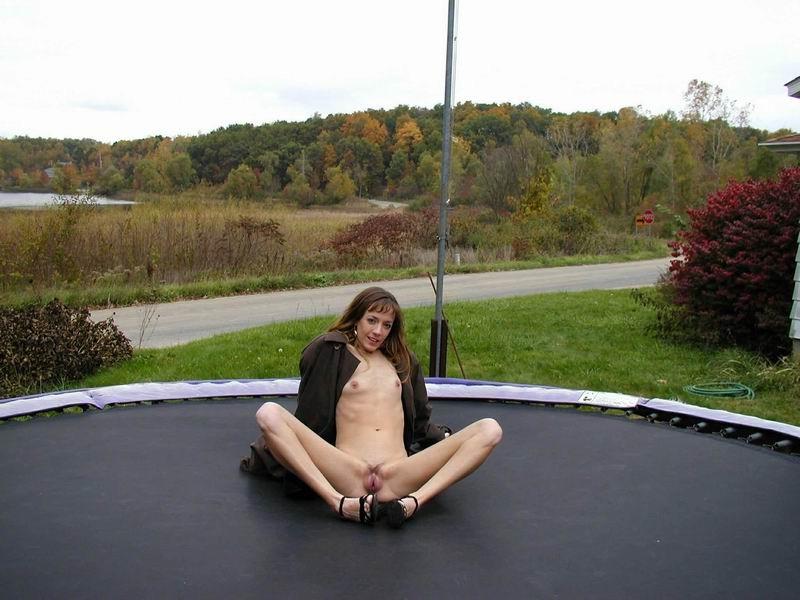 12P extremely skinny girls posing nude for food