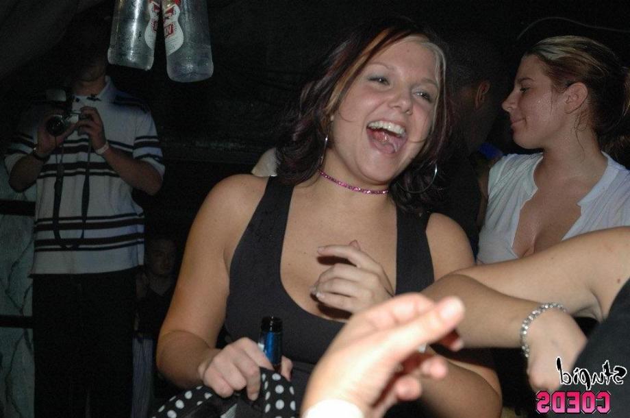 16P drunk teens compete and show off in amateur wet t shirt contest