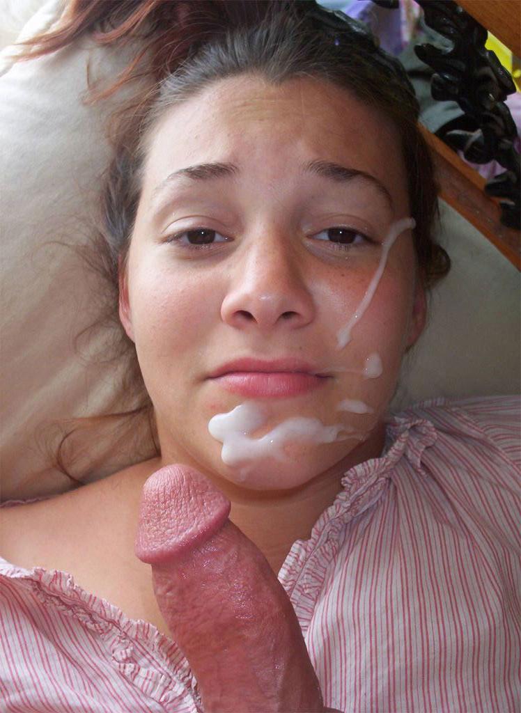 15P Amateur redhead teen girlfriend sucks and deep throats big dick