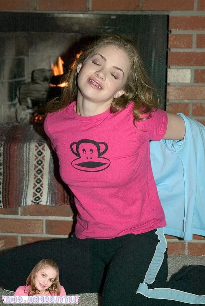16P Busty amateur blonde teen in panties is teasing