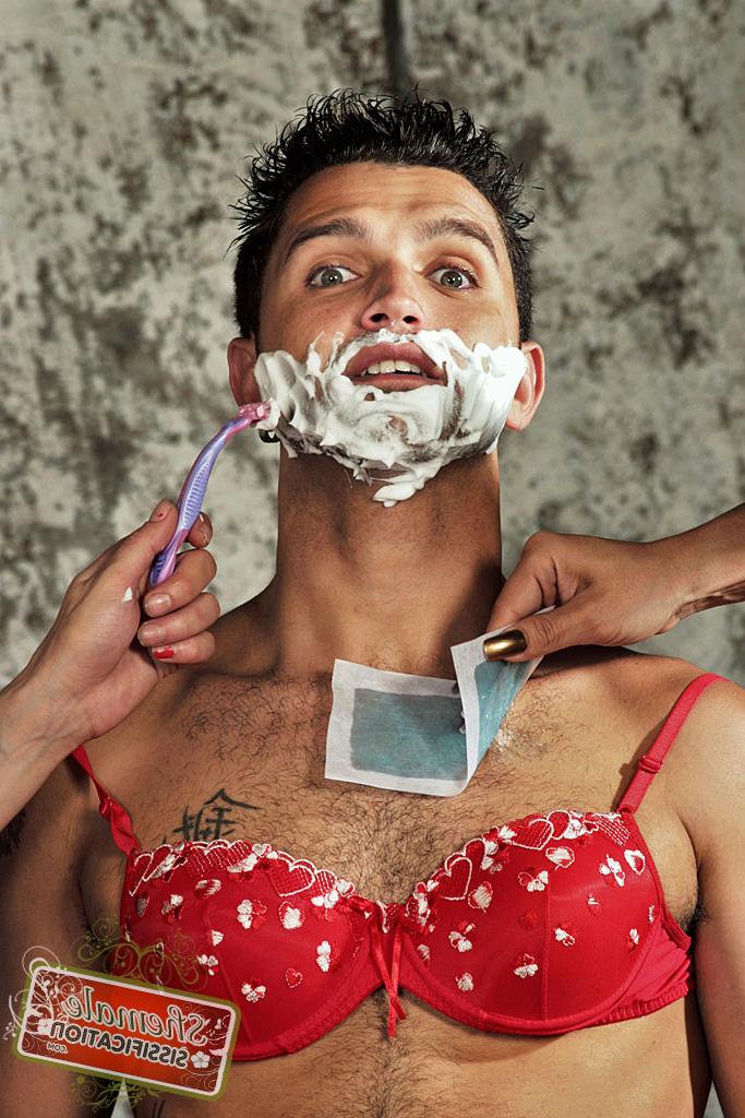 15P Two shemales domainate a guy into sissification