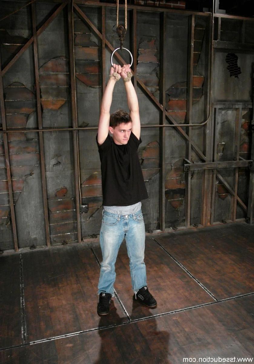 24P Very sexy shemale tied up and fucked real straight guy
