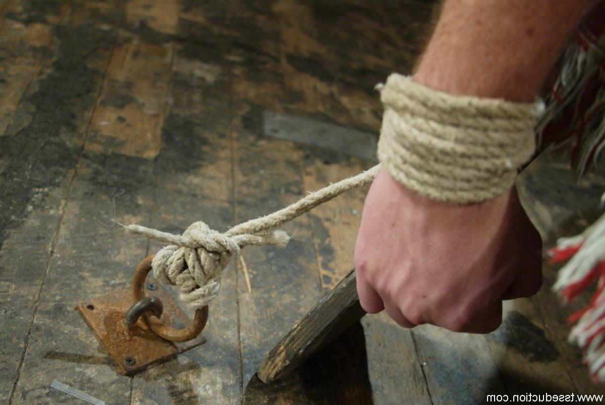 24P Hot shemale tied up, dominated and fucked real straight guy