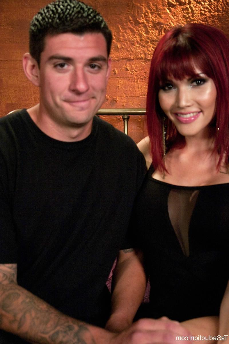 24P Beautiful big titted redhead shemale fucked straight guy