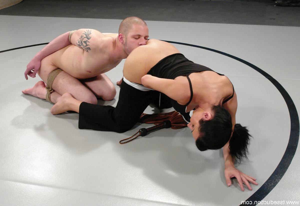 24P Very sexy shemale tied up and fucked real straight guy