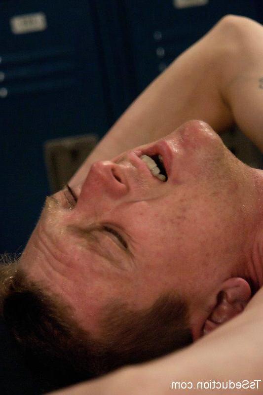 24P Hot exotic shemale tied, dominated and fucked straight slave guy