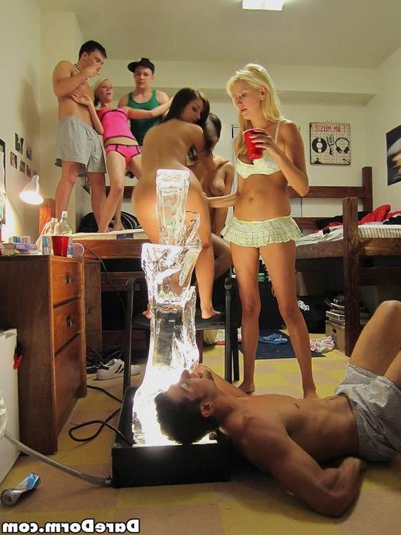 15P Naughty college sluts ready for sex on their party