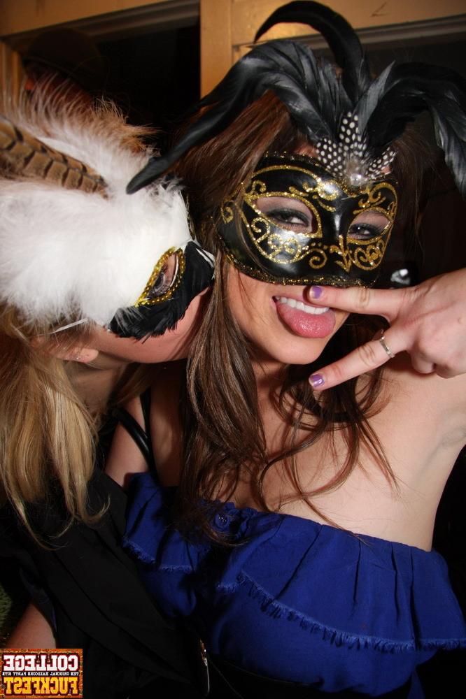20P Naughty and wild teen sluts are enjoying the mardi gras party