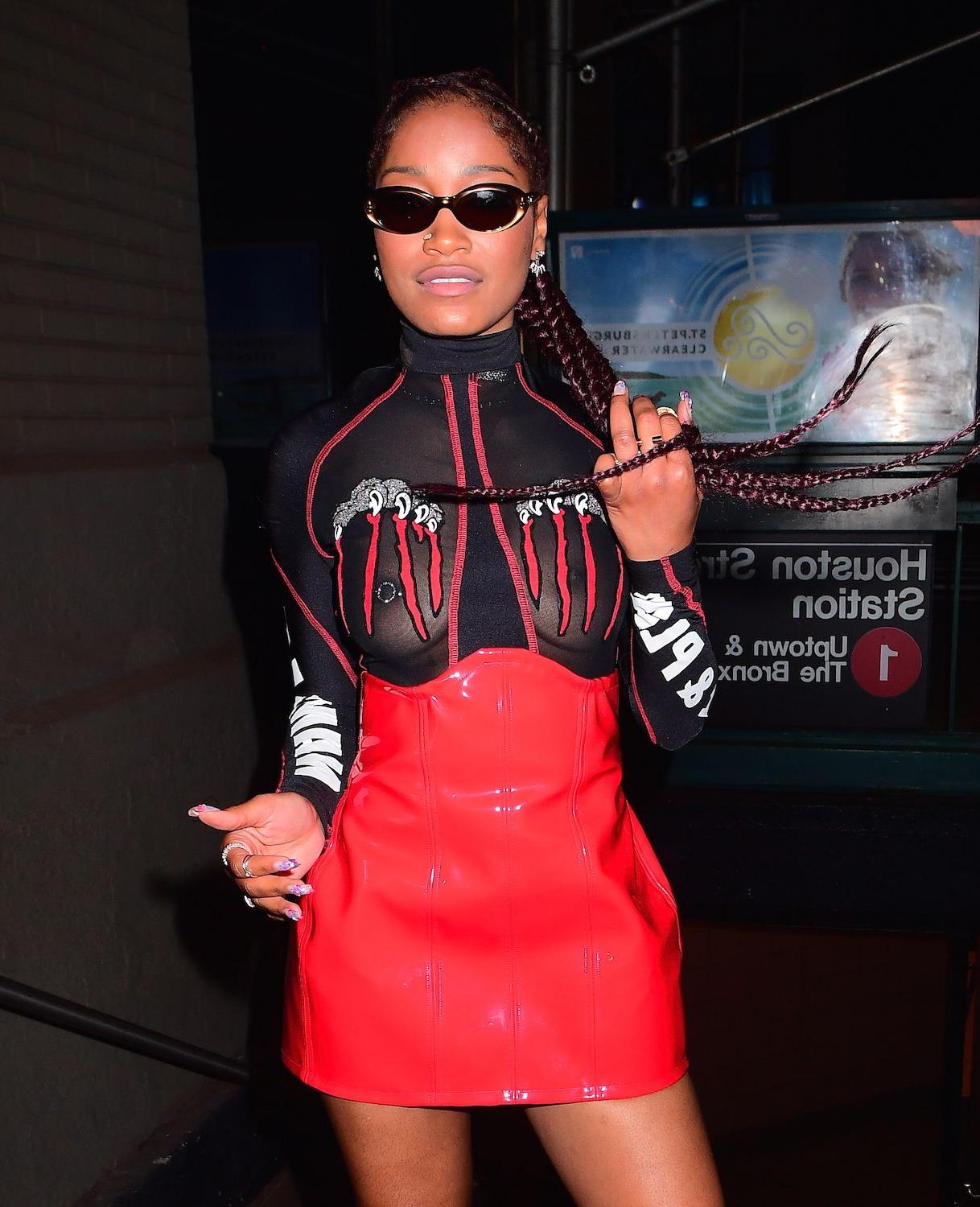 10P Keke Palmer See-Through Photos