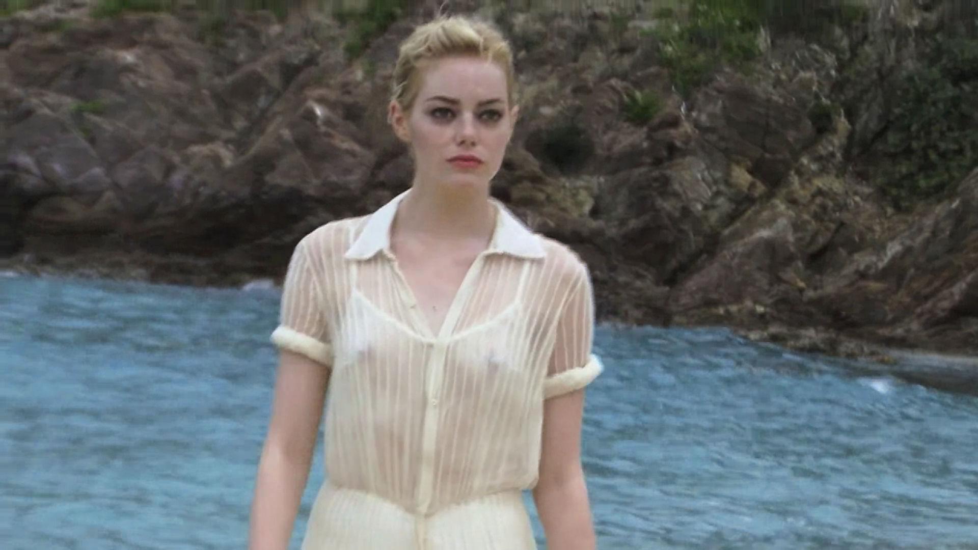 5P Emma Stone See-Through Photos