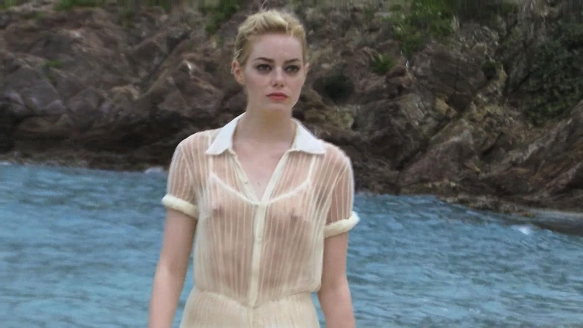 5P Emma Stone See-Through Photos