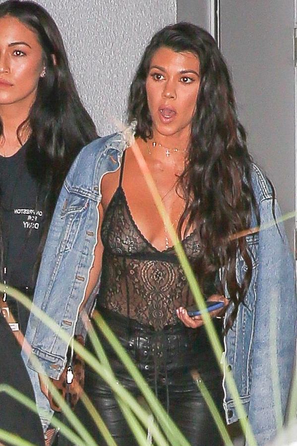 5P See-Through Photos of Kourtney Kardashian