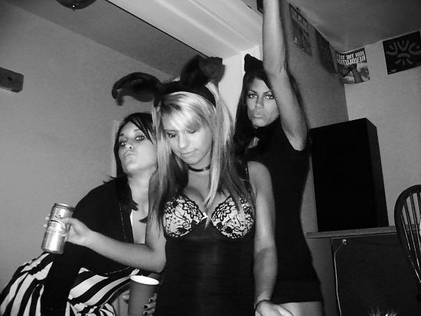 19P Halloween lingerie special hot teens at party