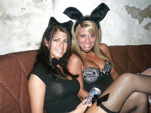 19P Halloween lingerie special hot teens at party