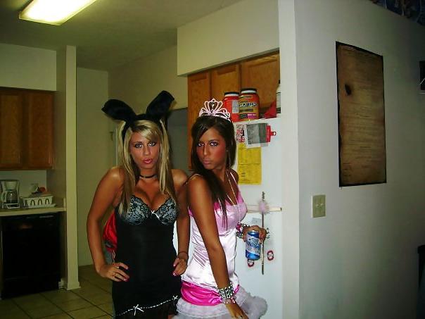 19P Halloween lingerie special hot teens at party