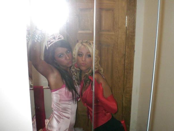 19P Halloween lingerie special hot teens at party