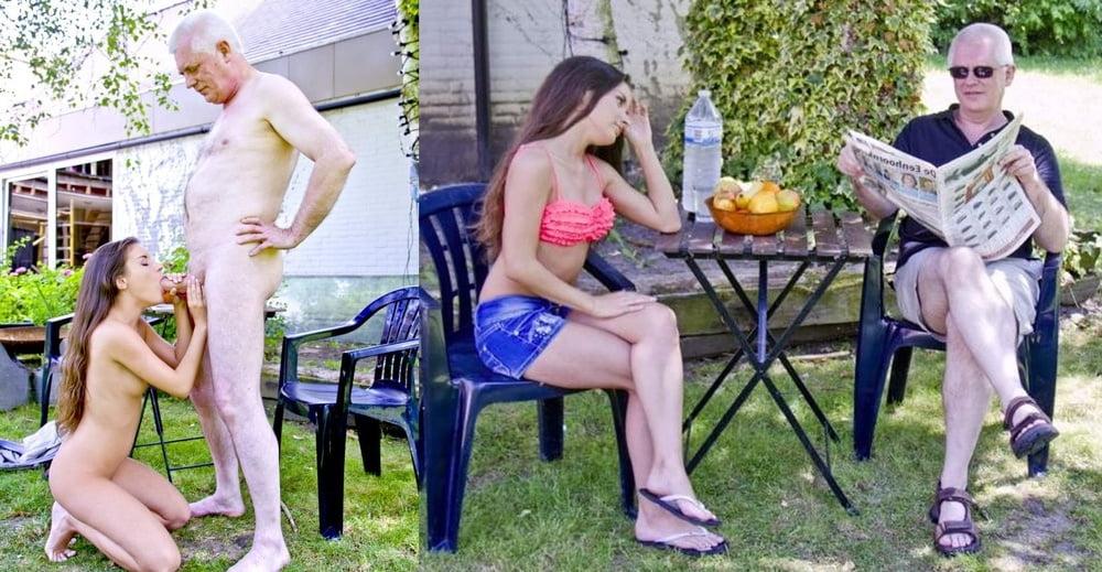 25P Old and young before and after