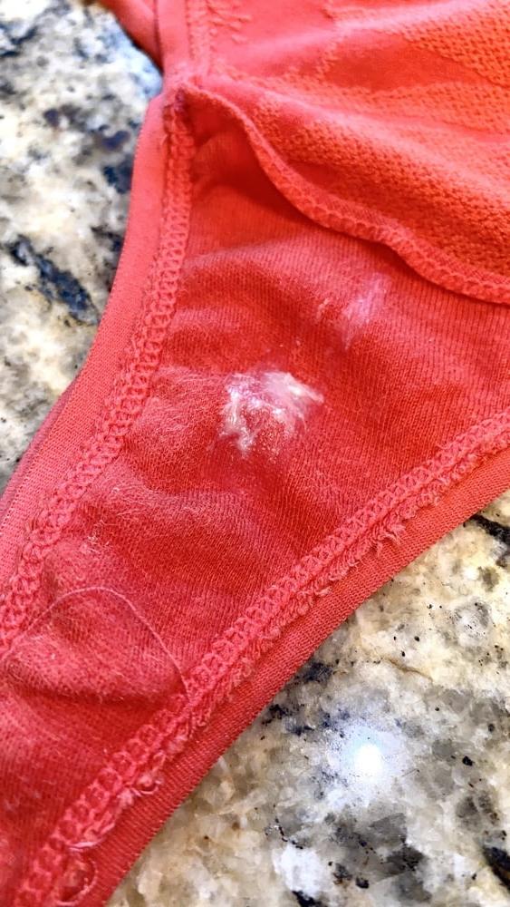 6P Creamy panties after hard workout