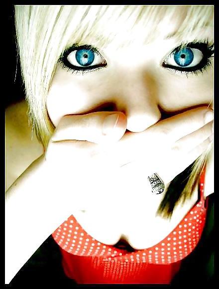 25P Blonde hair blue eyes compilation