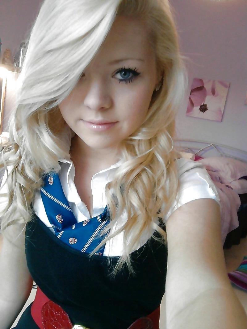 25P Blonde hair blue eyes compilation