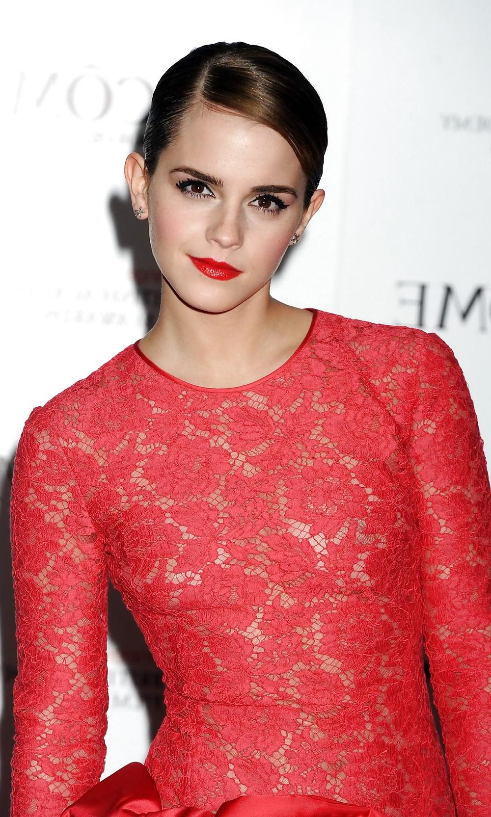 9P Emma Watson durchsichtiger Nipslip