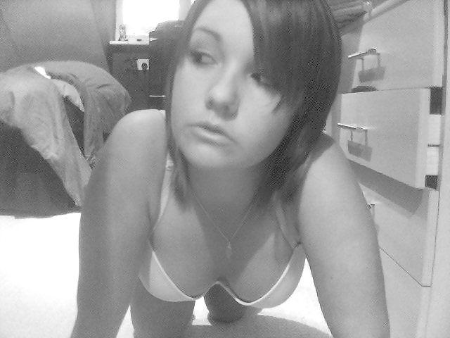 11P Hottie black and white self pics