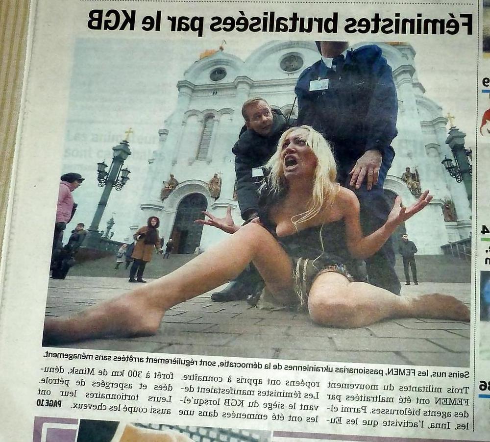 18P FEMEN - cool girls protest by public nudity - Part 2