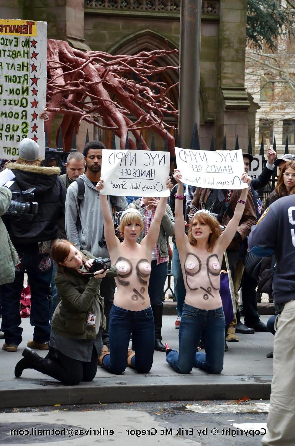 18P FEMEN - cool girls protest by public nudity - Part 2