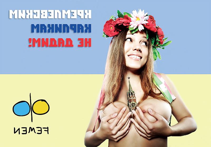 18P FEMEN - cool girls protest by public nudity - Part 2