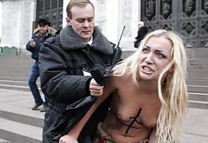 18P FEMEN - cool girls protest by public nudity - Part 2
