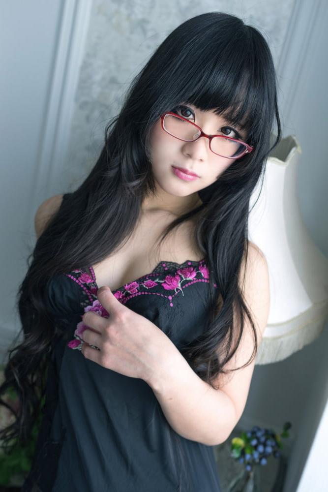 25P Eri Kitami wearing tight corset and stockings