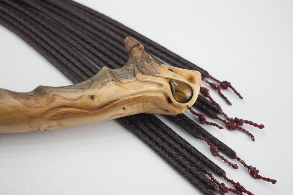 23P Tiger eye flogger
