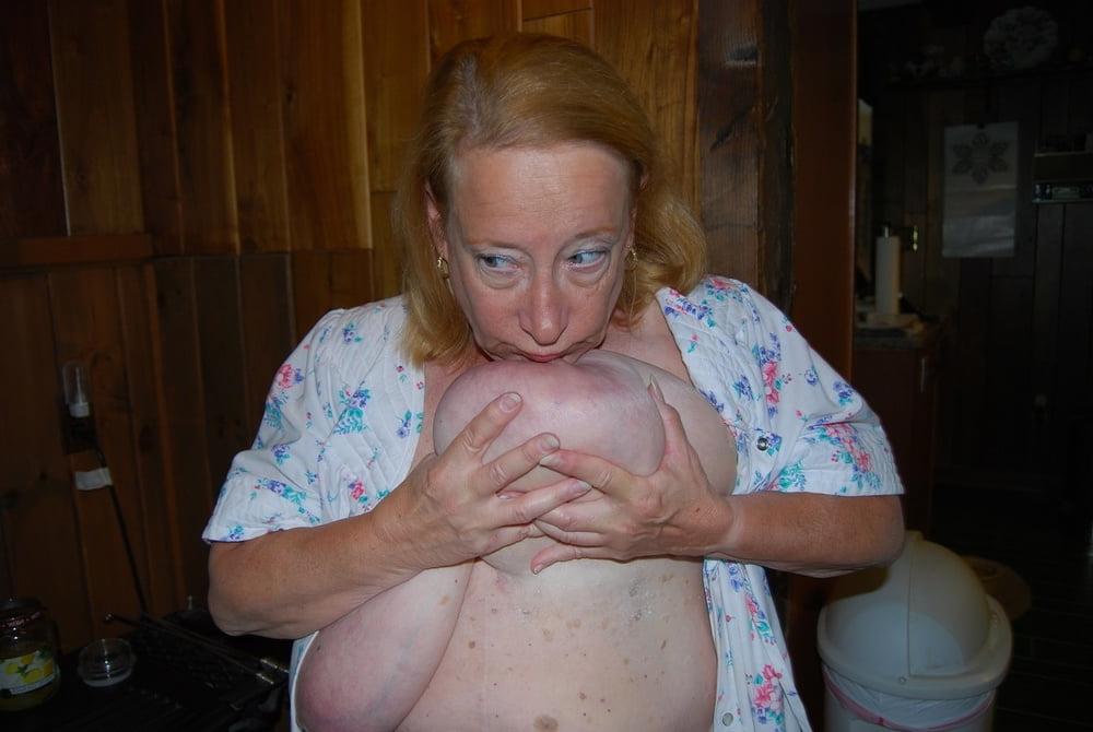 25P Gran's Boob Lick and Fondle