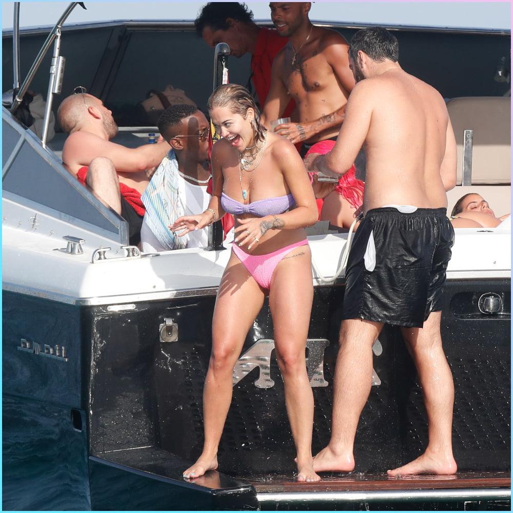 25P Rita Ora Oops Topless Bikini 07-29-2020