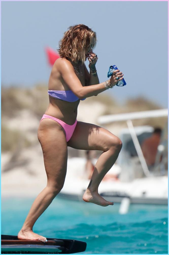 25P Rita Ora Oops Topless Bikini 07-29-2020