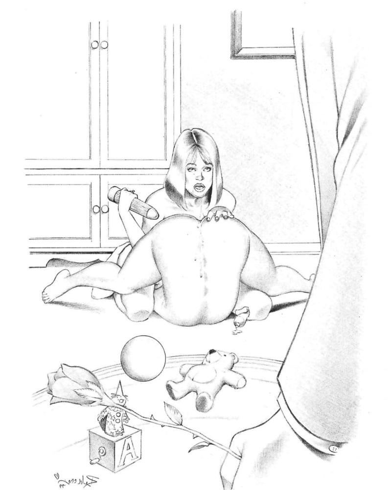 25P Drawings Housewives in action