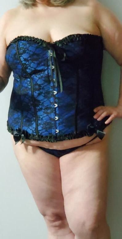9P Blue Corset