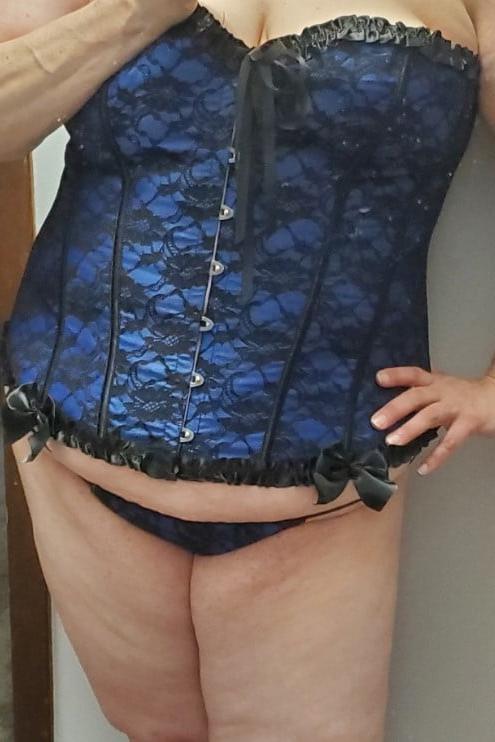 9P Blue Corset