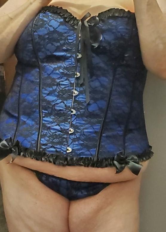 9P Blue Corset