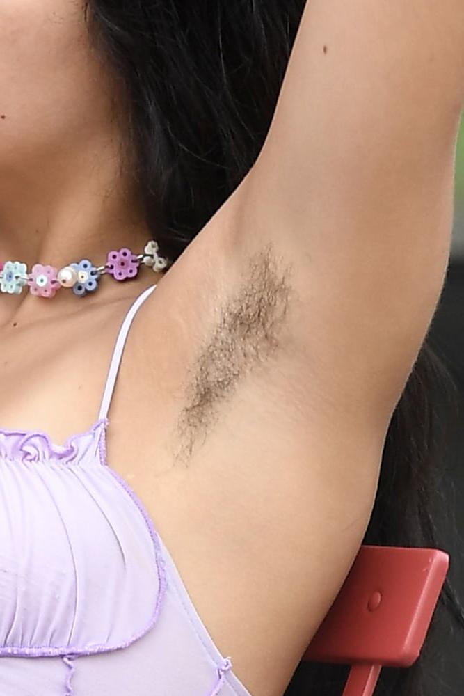 18P Lourdes Leon hard nipples, hairy under arms