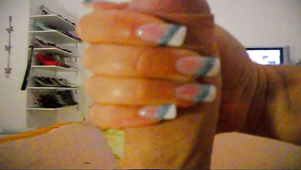 8P Handjob mit meinen Long Nails