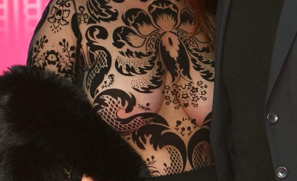 14P Helene Semonin oops boobs Cannes apr 2019