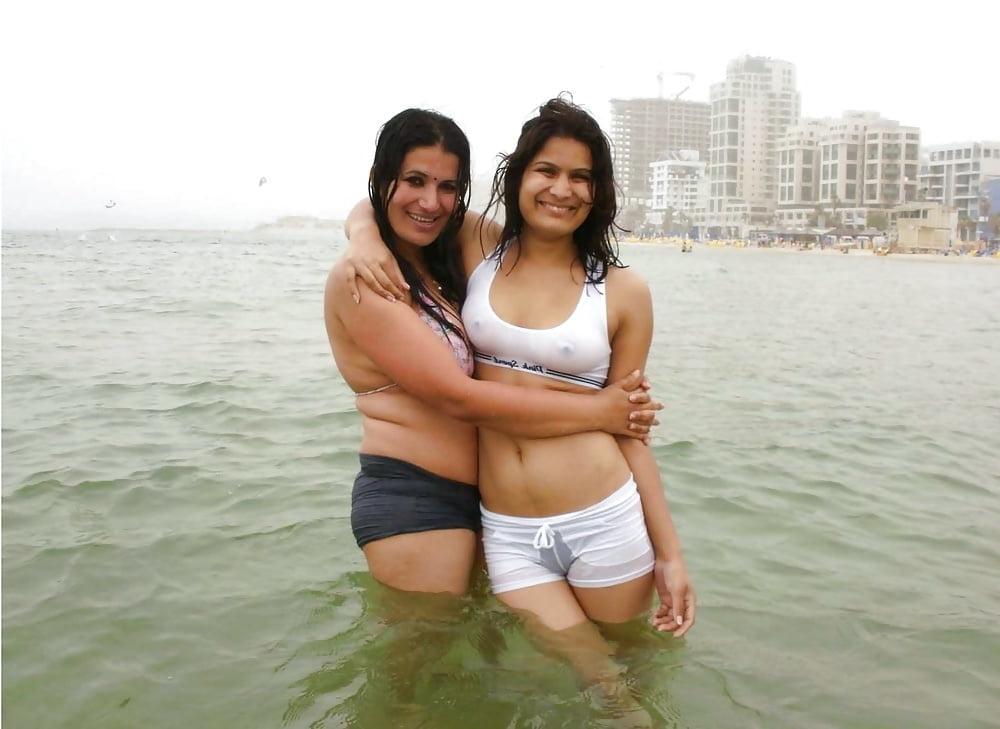 15P Hot sexy Indian desi MILF tits with sister (108)