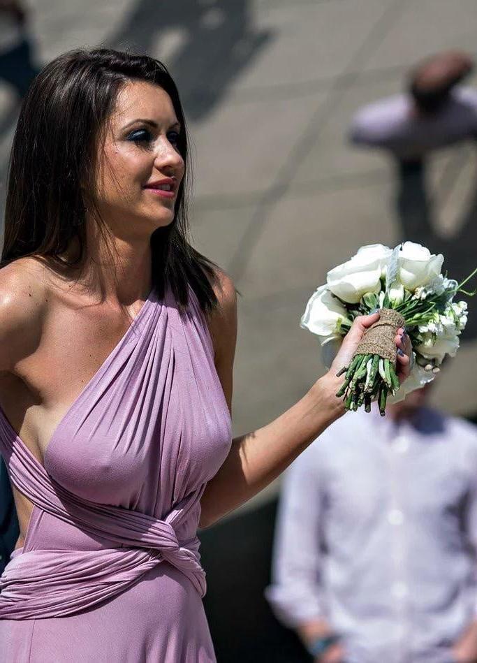 25P Sexy dress, see-through and downblouse 5
