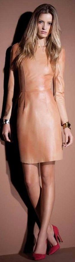 25P Brown Leather Dress 3 - by Redbull18
